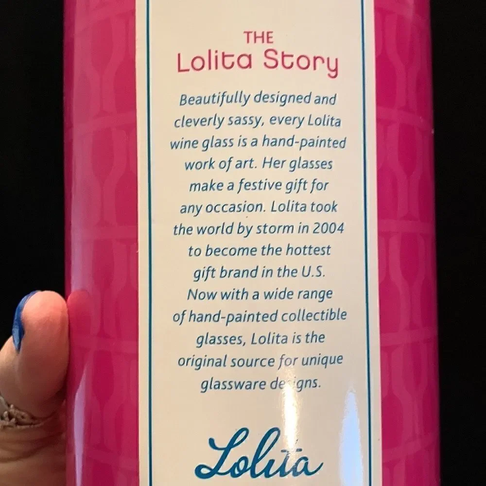 Lolita Hand Painted Wine Glass Mommy’s Time Out